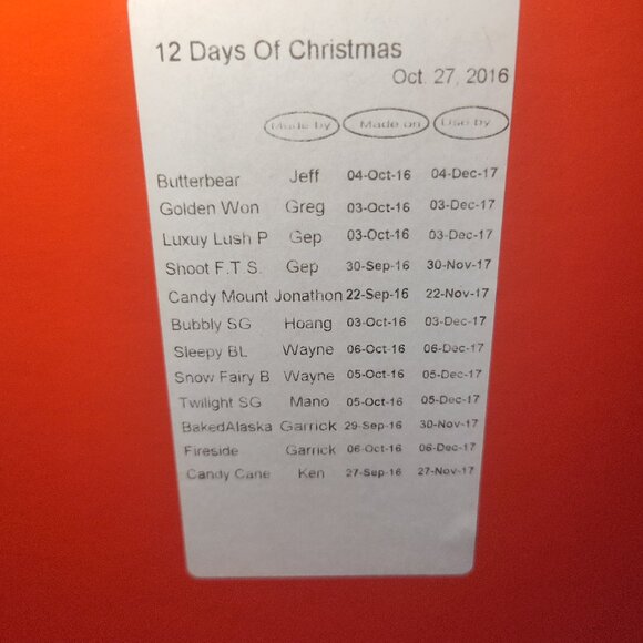 Lush Cosmetics 12 Days of Christmas 2016 Advent Calendar Box – EMPTY - SEE PICS - Picture 8 of 12